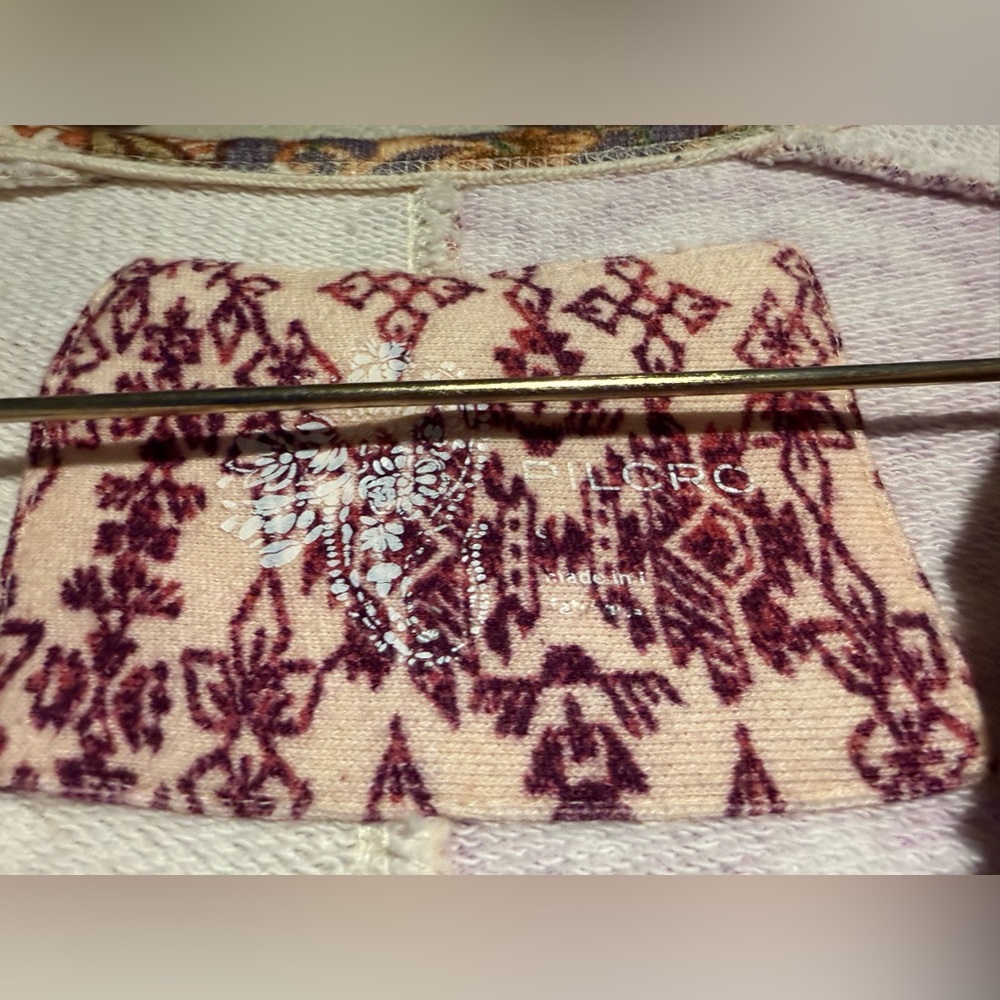 Pilcro Anthropologie Patchwork Split-Neck Sweatsh… - image 5